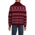 Men's Long Sleeve Cotton Blend Shawl Fairisle Cardigan, Back
