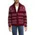Men's Long Sleeve Cotton Blend Shawl Fairisle Cardigan, Front
