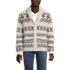 Men's Long Sleeve Cotton Blend Shawl Fairisle Cardigan, Front