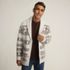 Men's Long Sleeve Cotton Blend Shawl Fairisle Cardigan, alternative image