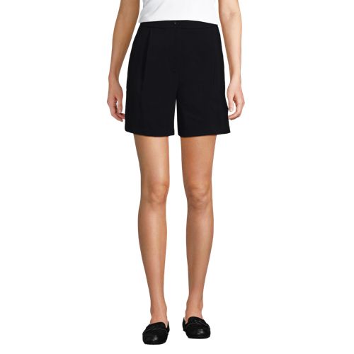  Lands' End Softe Shorts Aus Modal-mix, Damen, Größe:34 Regular, Schwarz, Polyester/polyester-mischung, By Lands' End 