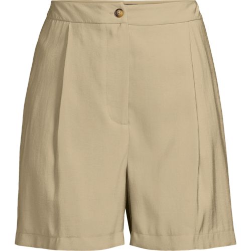 Softe Shorts aus Modal-Mix für Damen, Damen, size: regular, Elfenbein, Polyester/Polyester-Mischung, by Lands' End