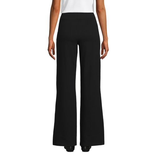  Lands' End Starfish High Waist Hose Mit Weitem Bein, Damen, Größe:32-34 Regular, Schwarz, Elasthan/baumwoll-mischung, By Lands' End 
