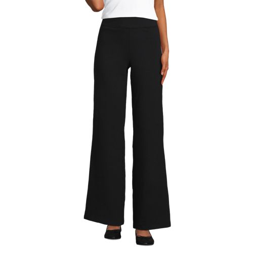  Lands' End Starfish High Waist Hose Mit Weitem Bein, Damen, Größe:32-34 Regular, Schwarz, Elasthan/baumwoll-mischung, By Lands' End 