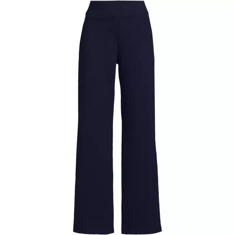 Women's Plus Size Starfish High Rise Pull On Wide Leg Pocket Pants, Front