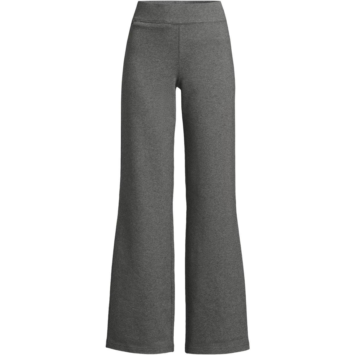 Women's Tall Starfish High Rise Pull On Wide Leg Pocket Pants — Charcoal Heather by Lands' End