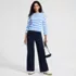 Women's Starfish High Rise Pull On Wide Leg Pocket Pants, alternative image
