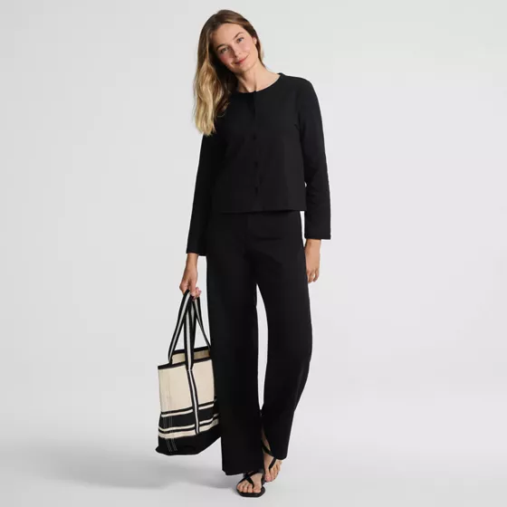 Women's Starfish High Rise Pull On Wide Leg Pocket Pants - primary