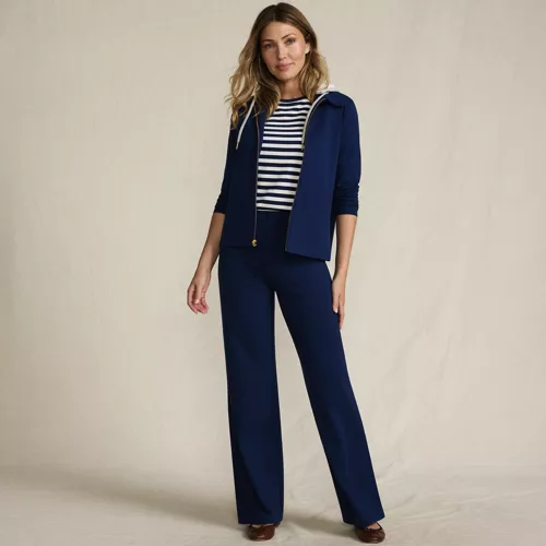 Women's Starfish High Rise Pull On Wide Leg Pocket Pants, alternative image