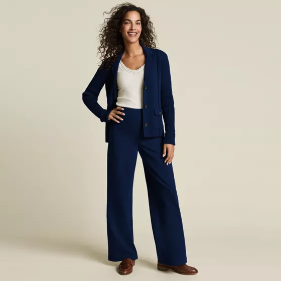 Women's Starfish High Rise Pull On Wide Leg Pocket Pants - primary