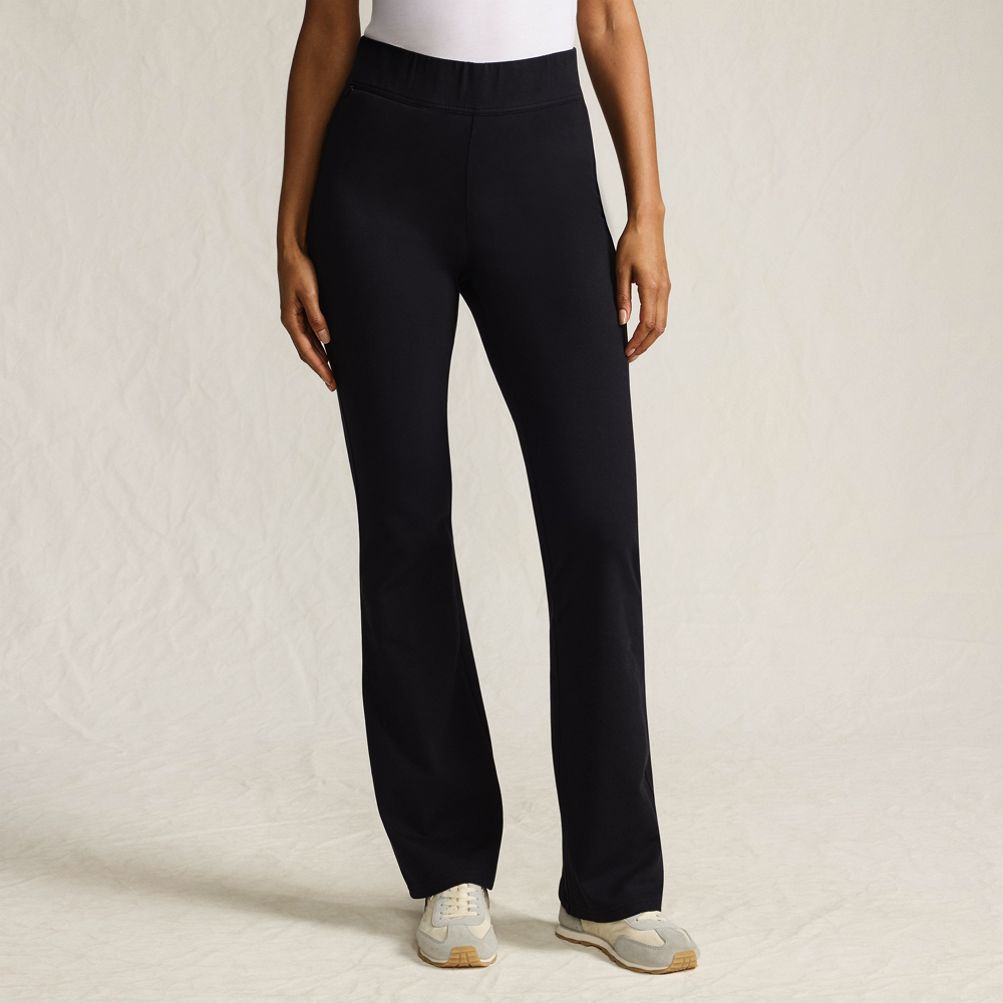 Women's Starfish High Rise Pull On Flare Pocket Pants | Lands' End