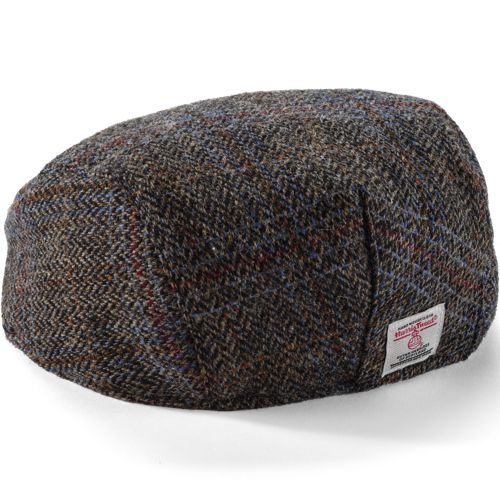  Lands' End Harris Tweed Schiebermütze, Herren, Größe:null Regular, Braun, Wolle, By Lands' End 