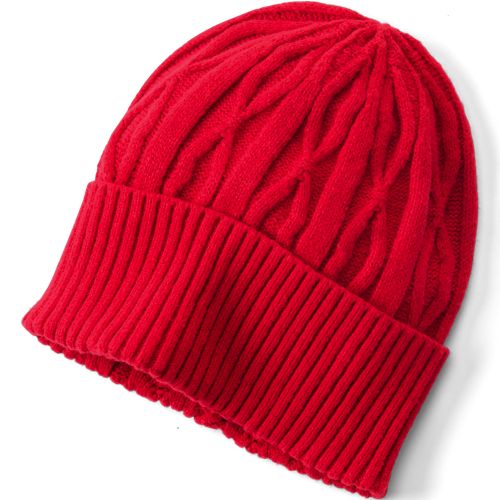  Lands' End Lands' End Lulu Guinness Lips Mütze, Damen, Größe:null Regular, Rot, Polyester, By Lands' End 