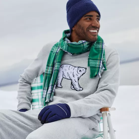 Men's Long Sleeve Serious Sweats Holiday Crew Sweatshirt - primary