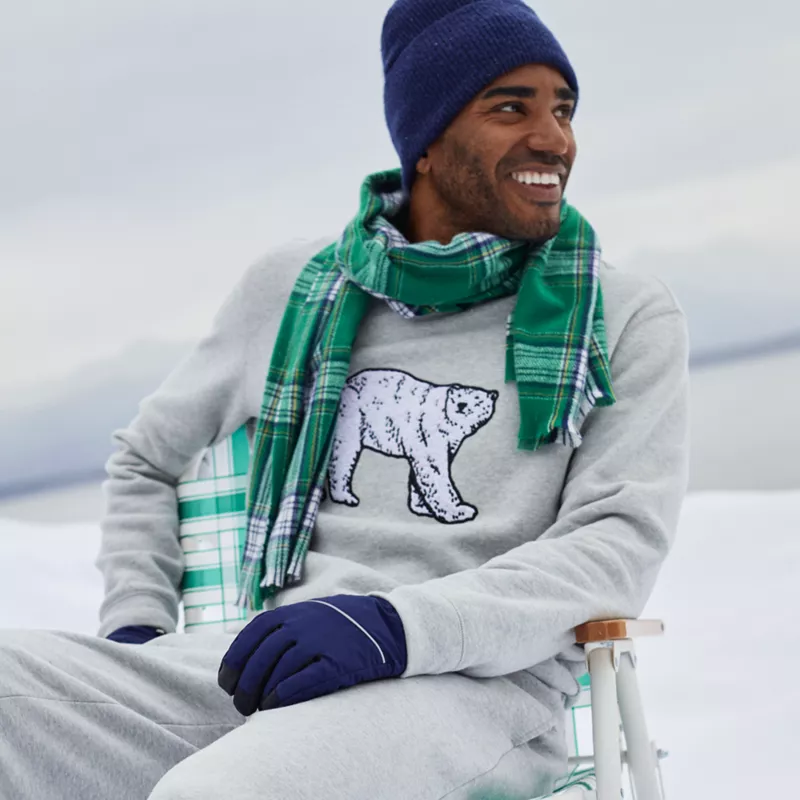 Men's Long Sleeve Serious Sweats Holiday Crew Sweatshirt, alternative image