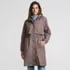 Women's Print Squall Packable Long Raincoat, Front