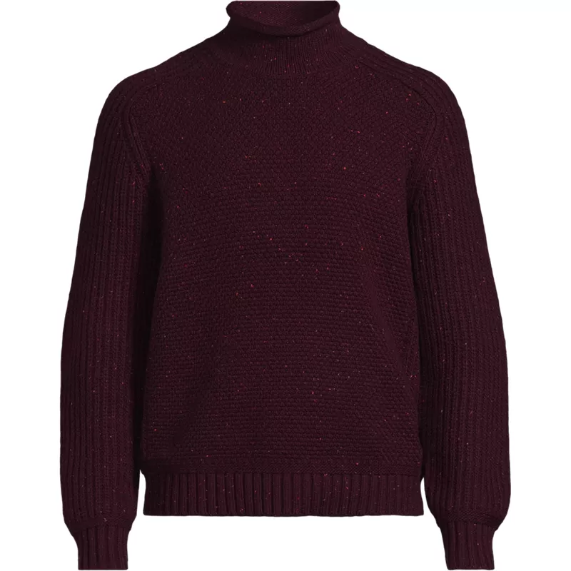 Men's Long Sleeve Roll Neck Sweater, Front