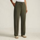 Women's Sport Knit High Rise Pull On Relaxed Straight Leg Pants