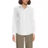 Women's Long Sleeve Peter Pan Collar Broadcloth Shirt, Front