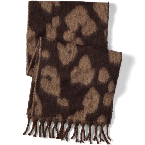  Lands' End Schal Mit Leoprint, Damen, Größe:null Regular, Braun, Polyester, By Lands' End 