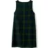 Girls Plaid Button Shoulder Patch Pocket Jumper, Back