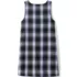 Girls Plaid Button Shoulder Patch Pocket Jumper, Back