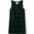 Girls Plaid Button Shoulder Patch Pocket Jumper, Front
