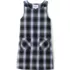 Girls Plaid Button Shoulder Patch Pocket Jumper, Front