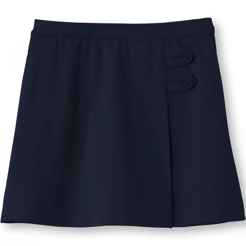 Girls Ponte A Line Skort Above the Knee, Front