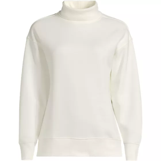 Women's Long Sleeve Serious Sweats Mock Neck Sweatshirt - primary