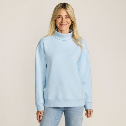 Women's Long Sleeve Serious Sweats Mock Neck Sweatshirt - image 3