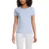 Women's Short Sleeve Crew Neck Micro Rib Mini Tee, Front