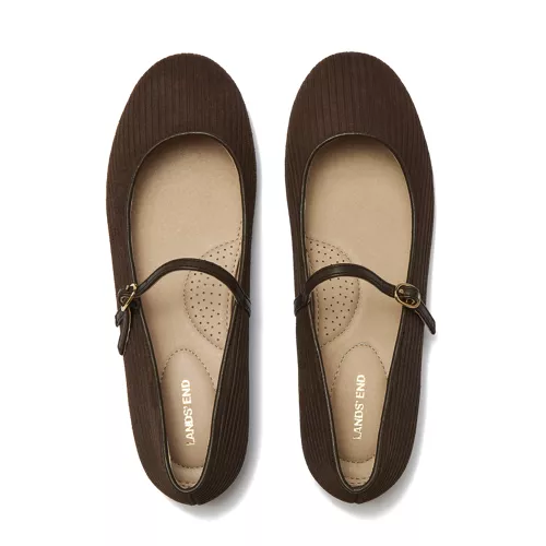 Women's Classic Corduroy Mary Jane Flats, alternative image