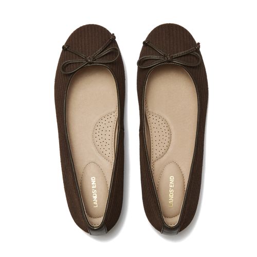 School Uniform Women's Essential Corduroy Ballet Flats - image 2