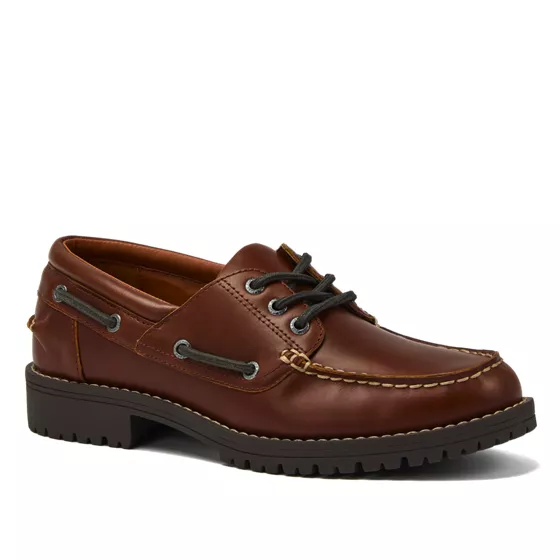 Women's Seaport Leather Lace Up Boat Shoes - primary