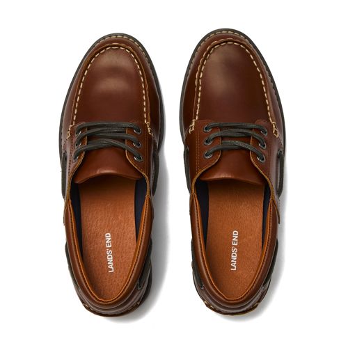Women's Seaport Leather Lace Up Boat Shoes, alternative image