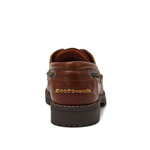Women's Seaport Leather Lace Up Boat Shoes, alternative image