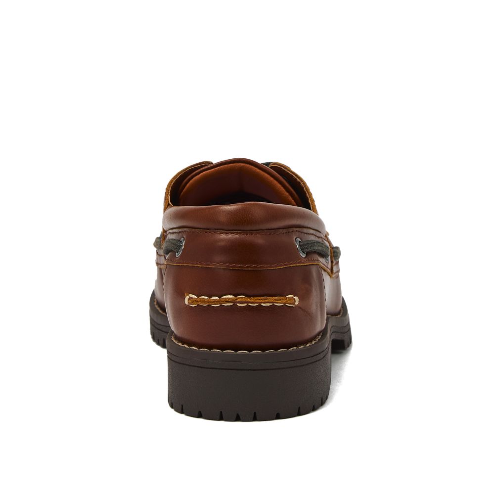 Women's Seaport Leather Lace Up Boat Shoes | Lands' End