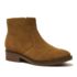 Women's Detailed Suede Zip Ankle Booties, alternative image
