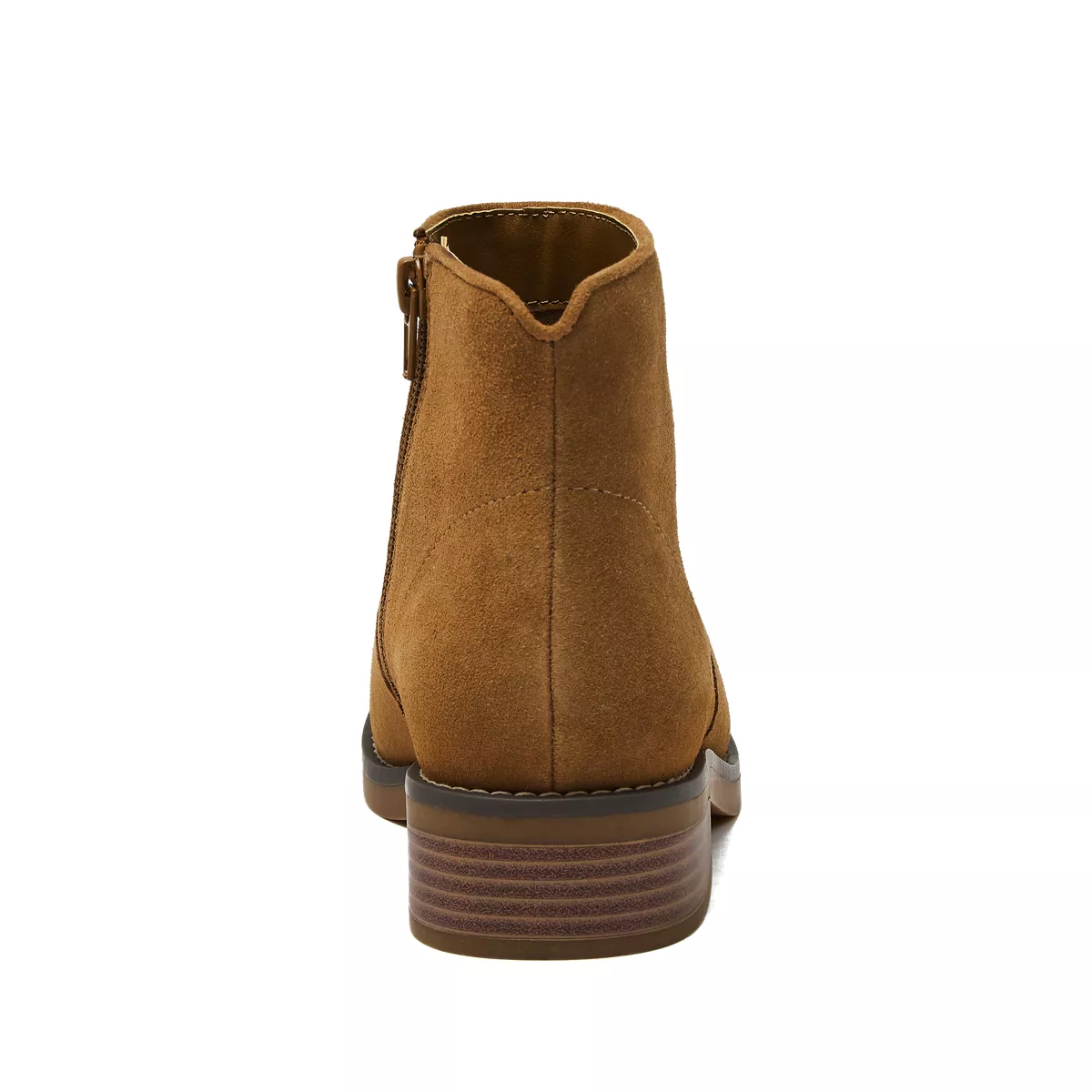 Women's Detailed Suede Zip Ankle Booties