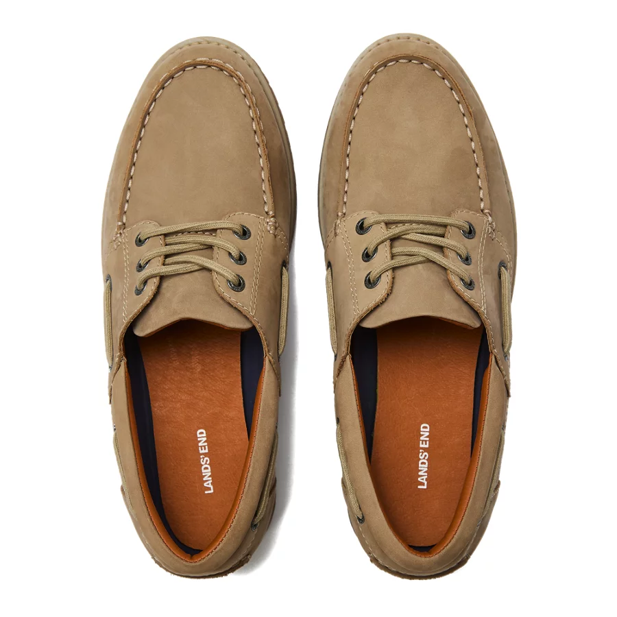 School Uniform Men's Seaport Leather Lace Up Boat Shoes view 2