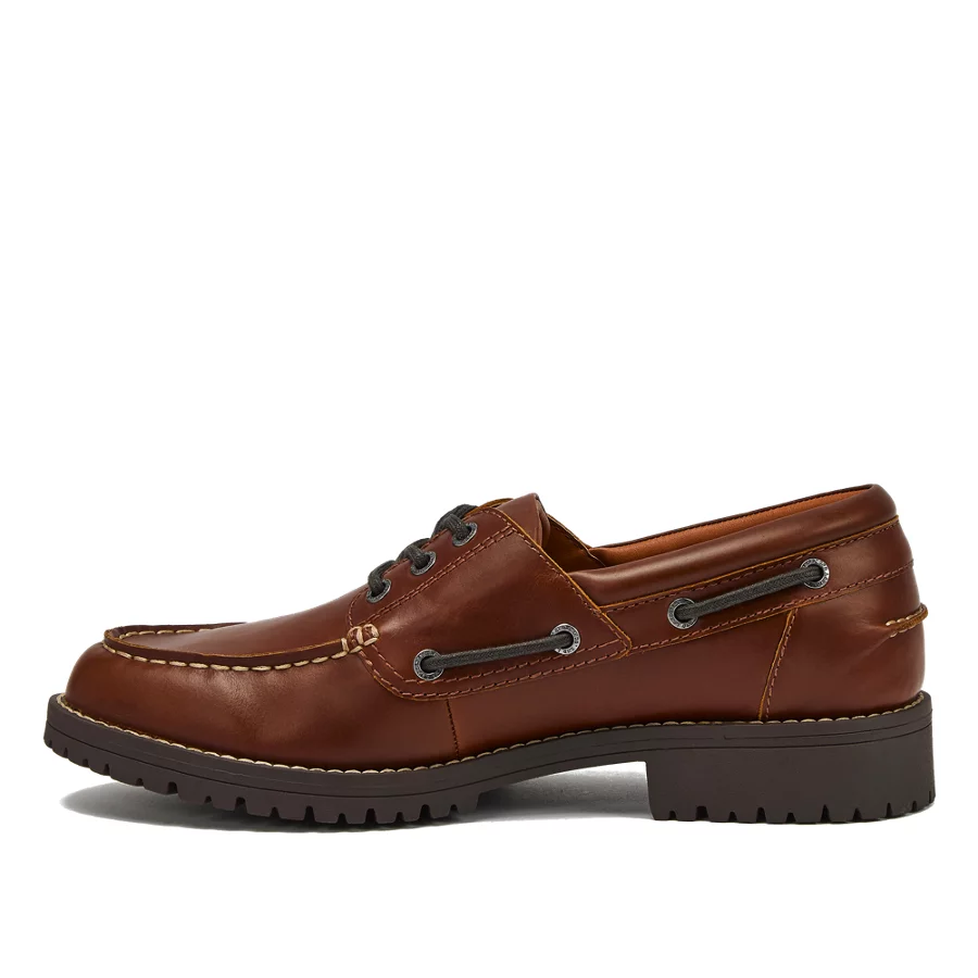 Men's Seaport Leather Lace Up Boat Shoes view 3