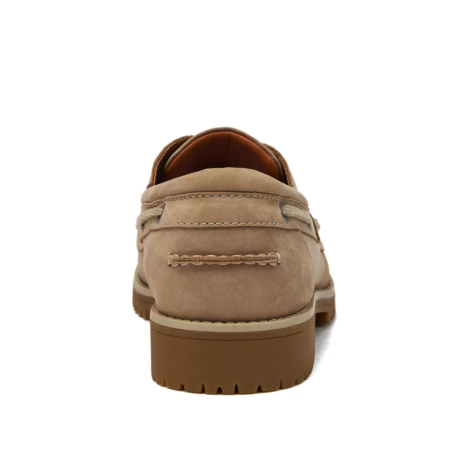 School Uniform Men's Seaport Leather Lace Up Boat Shoes view 4