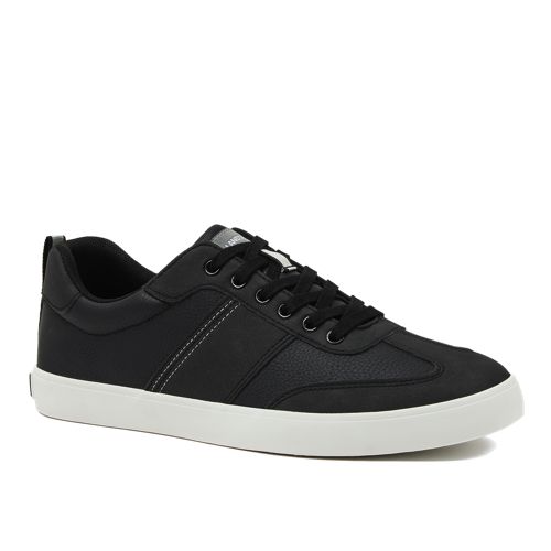 Lands\' End Men\'s Black Leather Low-Top All-Weather Shoes – Size 10EE ?? Lands main image 4