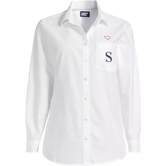 Women's Embroidered Oxford Shirt - primary