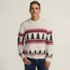 Men's Long Sleeve Drifter Christmas Tree Crewneck Sweater, Front