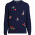Men's Long Sleeve Embroidered Drifter Cable Sweater, Front