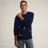 Men's Long Sleeve Embroidered Drifter Cable Sweater, alternative image