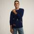 Men's Long Sleeve Embroidered Drifter Cable Sweater, alternative image