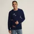 Men's Long Sleeve Embroidered Drifter Cable Sweater, Front